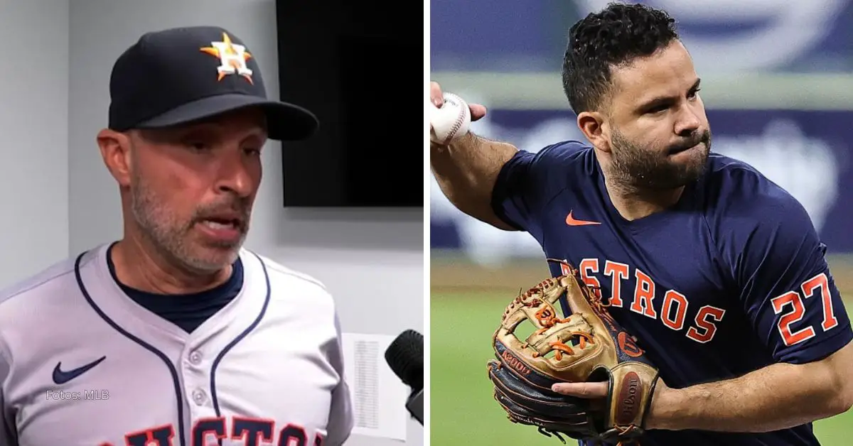 Joe Espada hablando sobre recuperación de Jose Altuve con Houston Astros