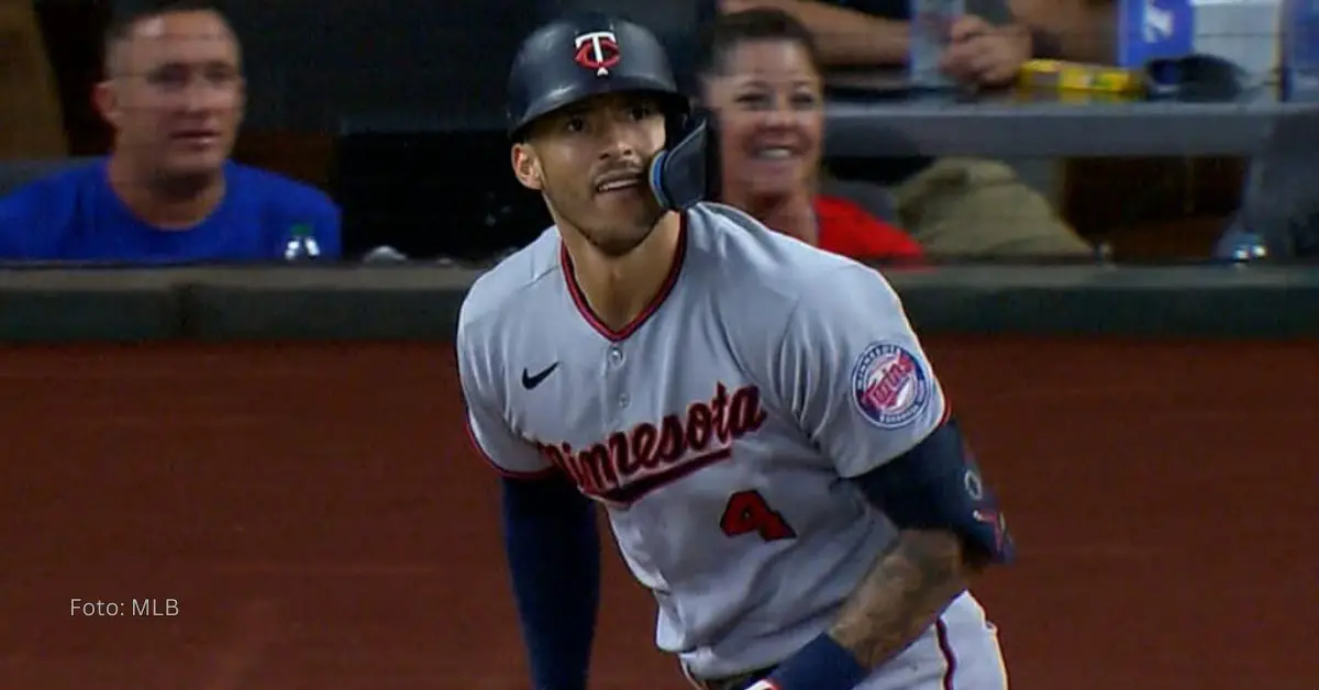 Carlos Correa celebrando con Minnesota Twins