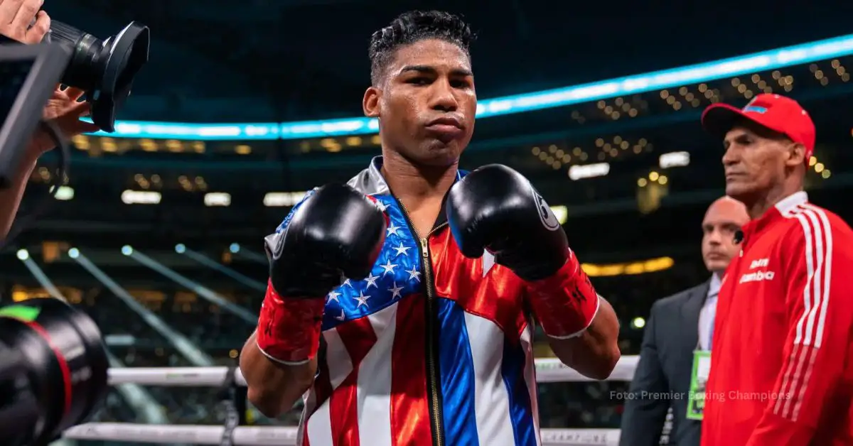 Yuriorkis Gamboa a punto de boxear